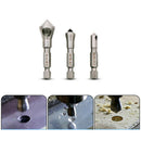 3Pcs 90 Degree Hex Countersink Drill Bit Wood Chamfering End Mill Cutter