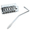 Chrome Tremolo Bridge Guitar Six Strings Single Roll