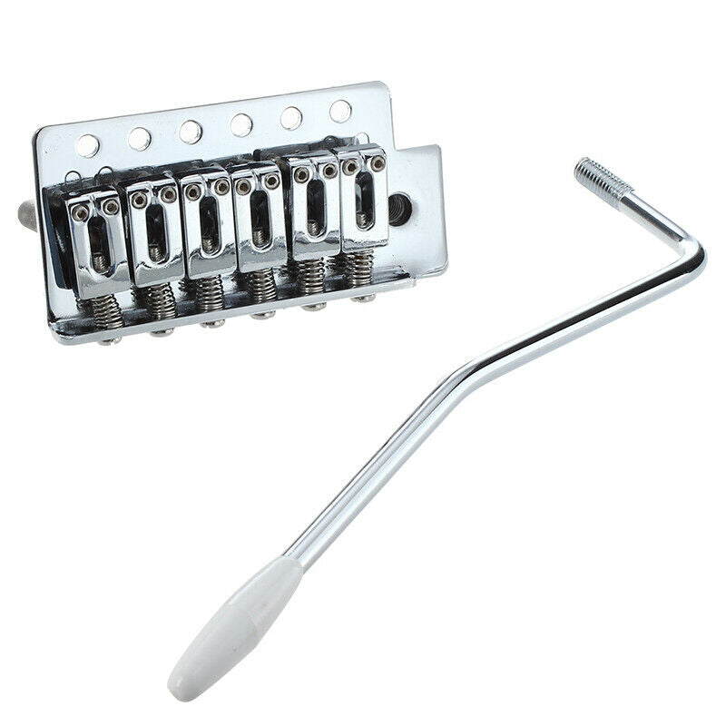 Chrome Tremolo Bridge Guitar Six Strings Single Roll