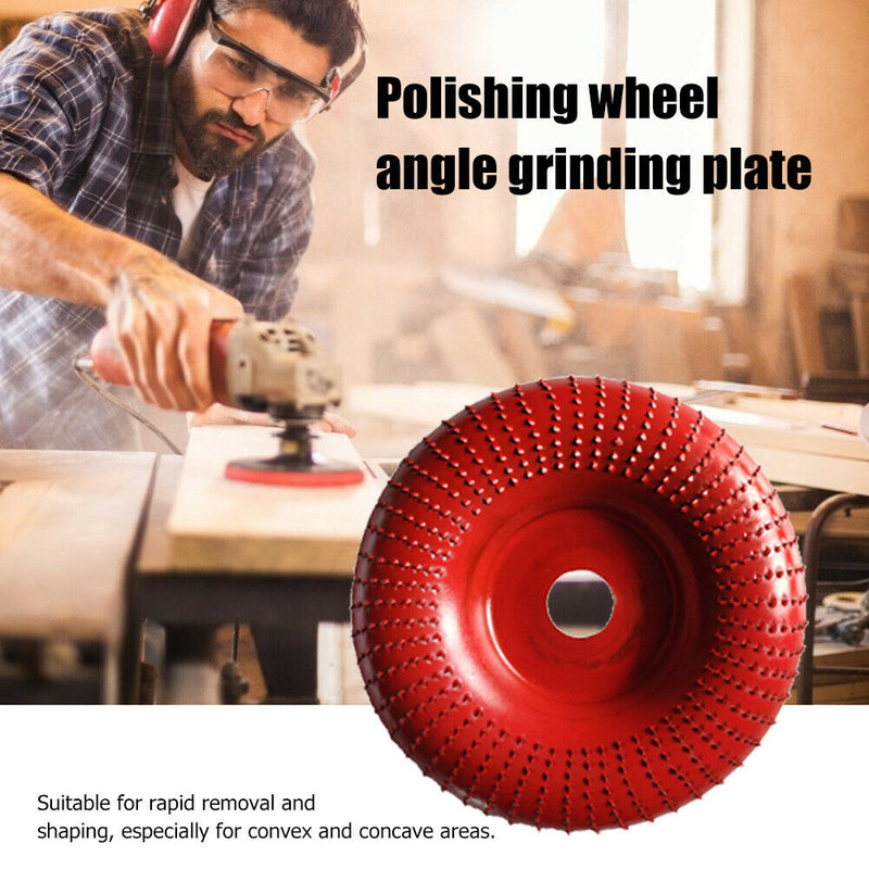 22mm Steel Wood Angle Grinding Wheel Abrasive Disc Angle Grinder (Red) A