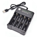 Usb Battery Charger Intelligent 4 Slots Aa Aaa Lithium Rechargeable Fast Smar FT