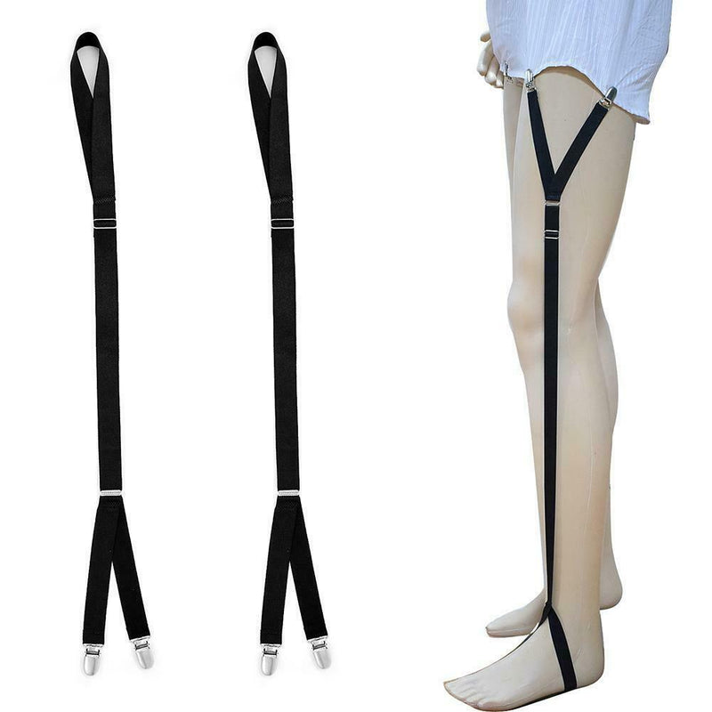 Solid Color Men Shirt Stays Garters Shirts Socks Gentleman Belt Suspenders