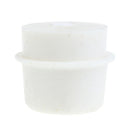 White Silicone Stoppers Plug Rubber Stoppers Plug Bung for Flask Test Tube