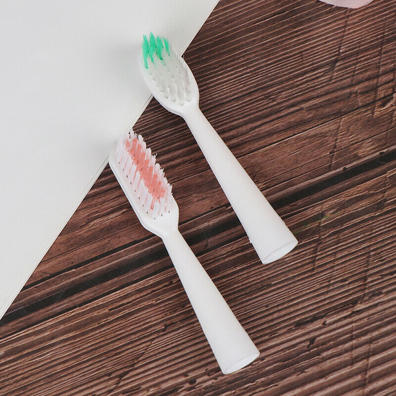 1 Set Electric Toothbrush With 2 Brush Heads Battery Operated Teeth OZ