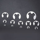 400Pcs Washer Internal 13 Size Stainless Steel Circlip Rust Resistance E-Cl