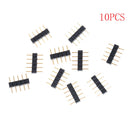 10pcs 5PIN RGBW Connector Adapter pin needle male type double For LED Strip FT