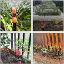 5PCS Micro Drip Irrigation Adjustable Dripper Sprinklers For Farm Plant Crop Cy