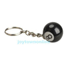 2pcs Billiard Pool Keychain Snooker Table Ball Key Ring Gift Lucky NO.8