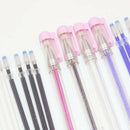 4 Pieces  Erasable Pens Fabric Marking with 16 Refills for Dressmaking