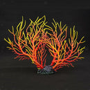 Red Yellow Artificial Coral Ornament Underwater Plants for Aquarium Fish Tank