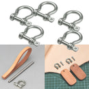 304 Stainless Rope Locks O-shaped Bow buckle O Shackle With Screw Collar Pi V8Q3