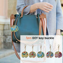 5pcs DIY Full Drill Special Shaped Diamond Painting Elephant Keychain Gift