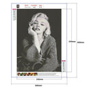 5D DIY Diamond Painting Marilyn Monroe Full Round Drill Embroidery (JH325)