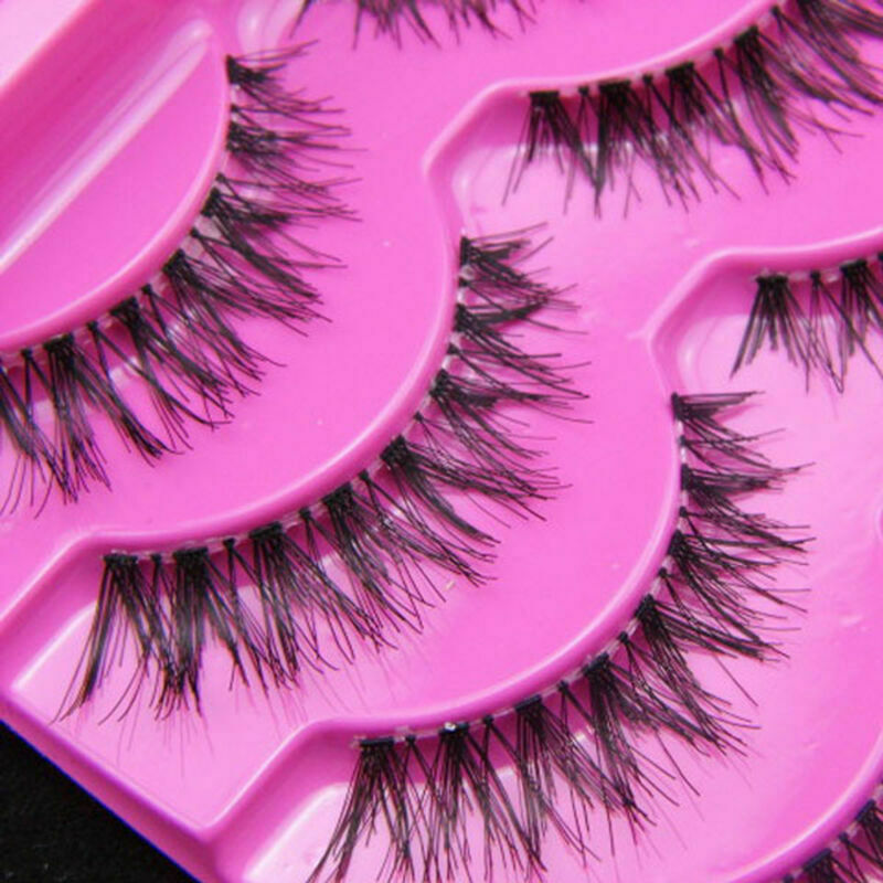 5 Pairs Eye Lashes Demi Wispies Natural Long Thick Eyelashes Soft False Han K2A4