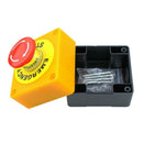 2Pcs Red Mushroom Emergency Stop Shut Off Push Button Switch No + Nc 22Mm C