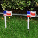 4pcs Solar LED Flag Lamp Spike Light Waterproof Antirust Outdoor Garden LawnLamp