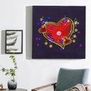 5D DIY Special Shaped Diamond Painting Heart Pattern Needlework Home Decor