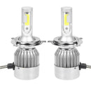 1Pair Universal 6500K 8000LM H4 LED COB Car Auto Headlight Head Lamp Bulbs