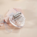 Portable New Cute Crystal 8 Keys Mini Kalimba Finger Mbira Thumb Piano Gift