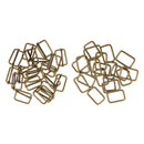 Metal - 20pcs Adjustable Buckle and 20pcs Square Buckle for Strap Connector