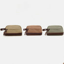 Coffee Zipper Men Travel Canvas Toiletry Bag Wash Shower Makeup Organizer P