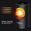 Portable Spiral Heating Electric Heater Desktop Warmer Machine (Black EU) A