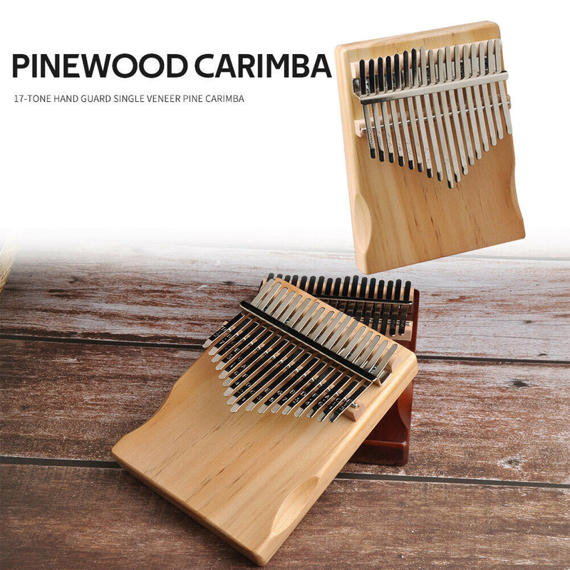 17 Keys Kalimba Pine Musical Instrument Thumb Finger Piano for Beginner