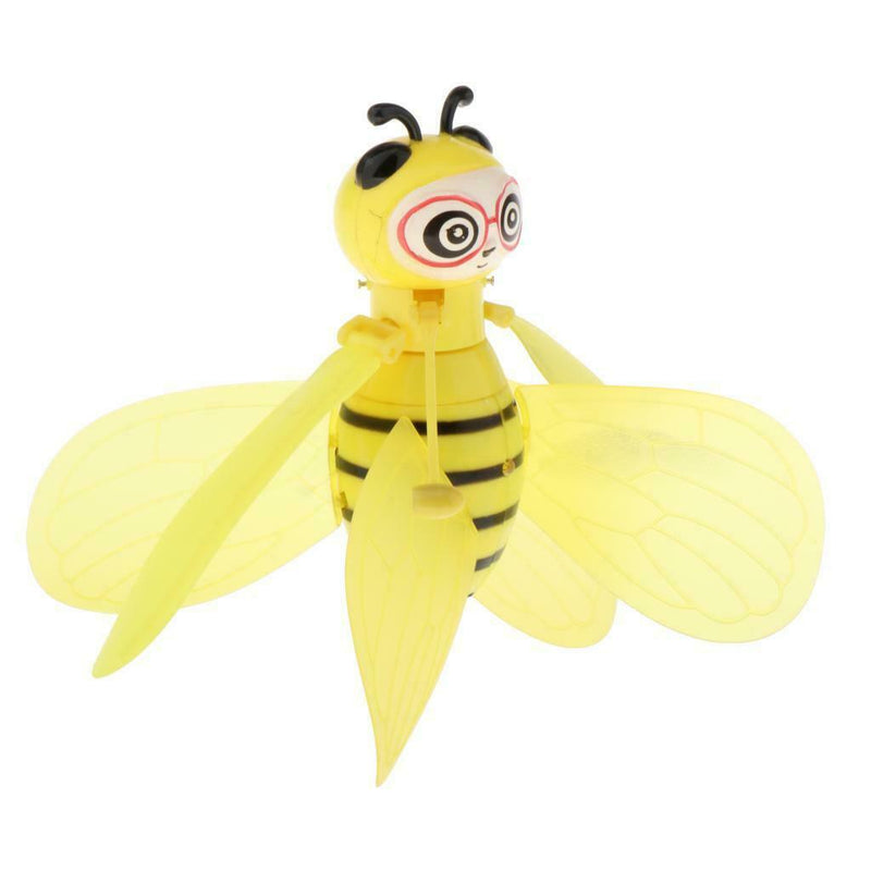 Yellow Flying Bee Aircraft Mini Kids Flying Toys Obstacle Avoidance Indoor Games