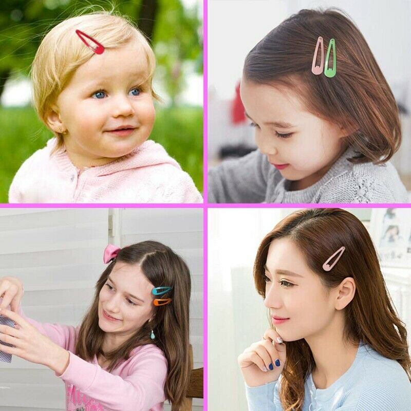 80PCS Hair Clips, 2 Inch Non-Slip Metal Hair Barrettes for Girls, Kids, Bab F6C5