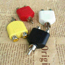 4x RCA Y Splitter 1 Male to 2 Female Cable Adapter Audio Prof Plug Video AV B4A2
