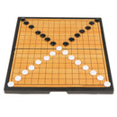 Chinese Gomoku Chess Game Set, Checkers Game Board Foldable for Travel Strategy