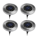 12 LED Solar Buried Light Path Waterproof Underground Lamp(4pcs/Warm White)