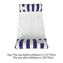 Inflatable Net Bed Foldable Backrest Floating Bed Chair Water Toys (Blue)