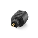 Audio Adapter 3.5mm Female Jack Plug to Digital Toslink Male Black Optical new