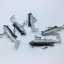 5 Pieces Soft Fishing Lure Wobbler Swim Bait Artificial Bait Carp Fishing L