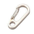 Aluminum Alloy Key Chain Ring Key Fob with Mini Spring EDCGEAR Buckle Clip  Y8I6