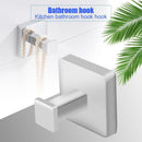 Punching Wall Hook Hanger Clothes Coats Hats Bags Towels Organizer Hook
