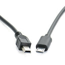 Micro USB Male To Mini USB Male Data Adapter Converter Cable Cord Pz