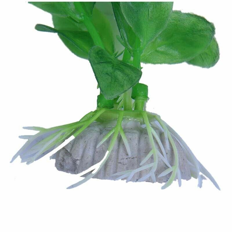 Artificial Plant Green Water Plastic Deco Aquarium 20to28cm R2W9