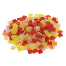 500x Colorful Square Glass Mosaic Tiles Tessera for Art Craft Supply 10x10mm