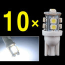 10PCS T10 White LED 10-smd Wedge Interior Dome Map 192 Light W5W Bulbs 158 M5U1