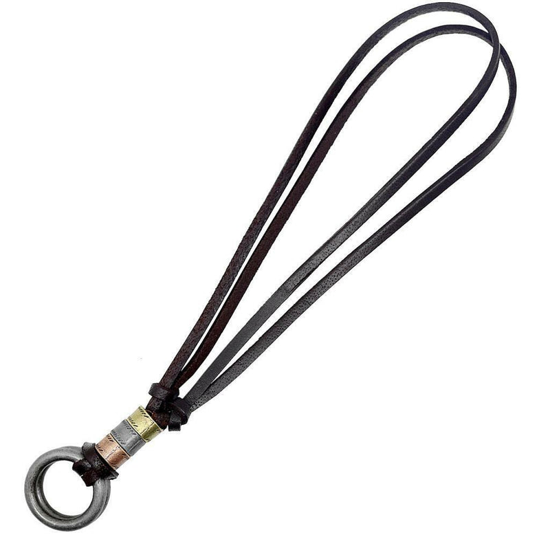 Brown Eyeglasses Sports Leather Neck Cord Eyeglasses Band Rope Necklace