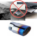 Car Muffler Tip Exhaust Pipe Tail Burnt Blue Titanium Steel Stainless V1N9