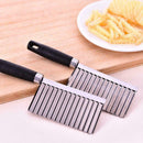 Potato Wavy Chopper Stainless Steel Vegetable Fruit Kitchen T X2E4 Z9Y6 G5U4