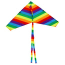 New 40M Huge Rainbow Triangle Kites w/String Kits Windsock Kids Outdoor Game