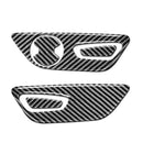 Carbon Fiber for Ford Mustang 2015-2019 Interior Seat Button Stickers Cover