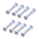 Pack of 8pcs Durable Inline Skate Screws and Spacers Axle Bolts Skate Wheel