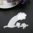 Cutting Die Decor Carbon Steel Rainbow Cloud Shape Craft Embossing