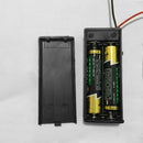 2 New 2 AAA 3A Battery 3V Holder Box Case with ON/OFF Switch Black High Quality