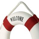 Red 9.8" Decorative Nautical Life buoy Ring Preserver Hanging Home Decor